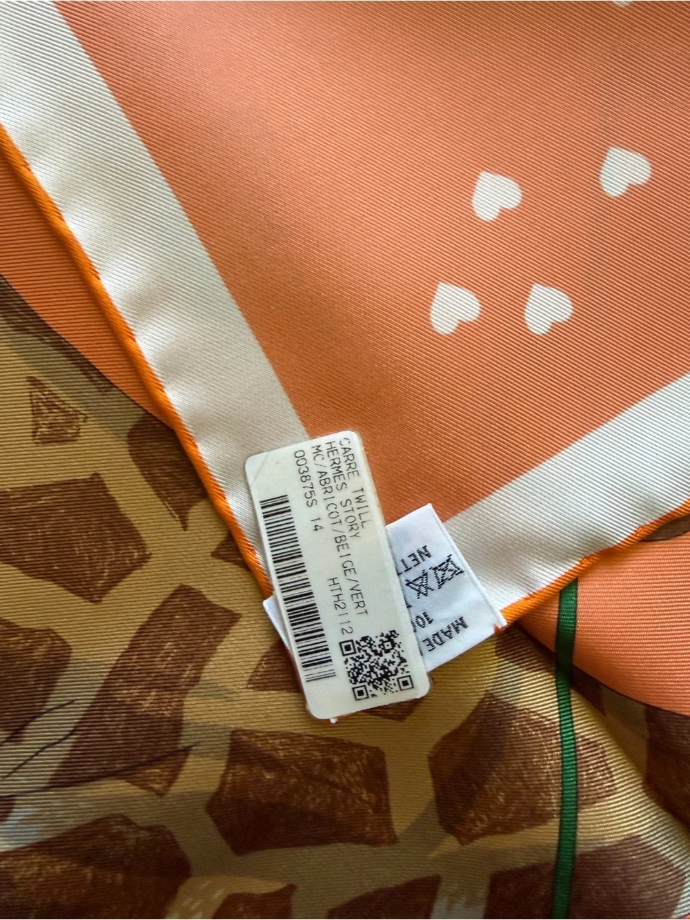Hermes Bold Orange Logo Art Panel